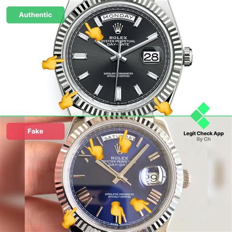 rolex rehaut vs real